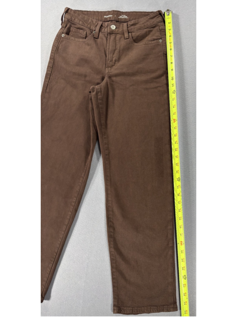 Old Navy Womens 4 High Rise OG Loose Jeans Brown Earthen Cotton Stretch NWOT - Picture 16 of 16